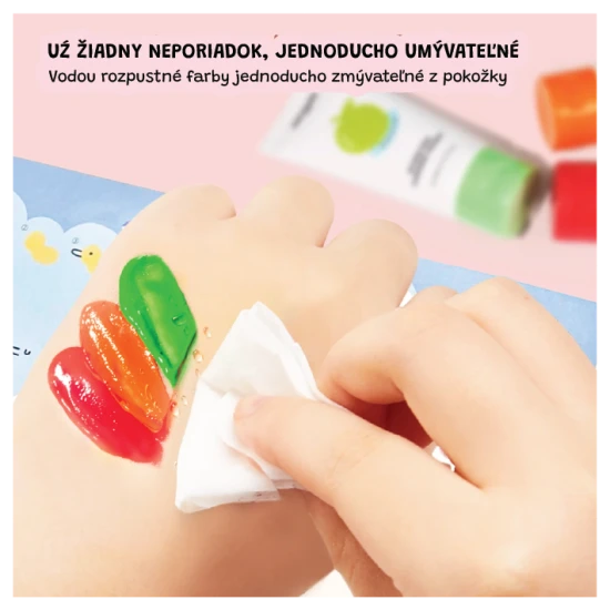 Jarmelo Scented Finger Paints - 8 színből álló készlet kellemes illatokkal, nem mérgező és mosható