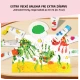 Jarmelo Scented Finger Paints - 8 színből álló készlet kellemes illatokkal, nem mérgező és mosható