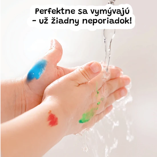 Jarmelo ujjfestékek - 12 tasak alumínium fóliában, nem mérgező és utazásra alkalmas