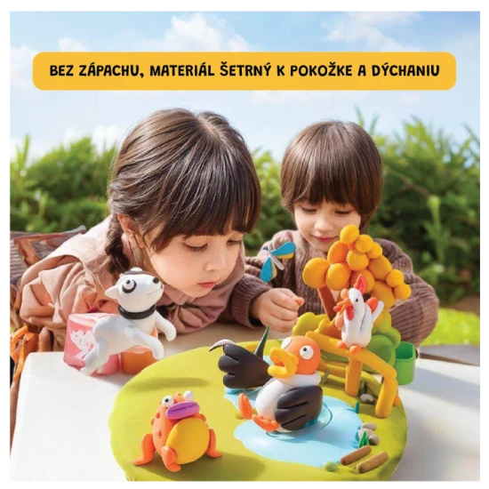 Jarmelo modellező agyag dobozban - 24 színű készlet, nem mérgező modellezés gyerekeknek