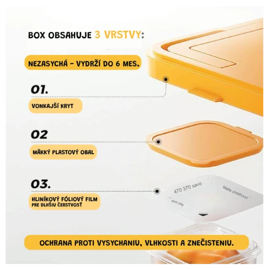 Jarmelo modellező agyag dobozban - 24 színű készlet, nem mérgező modellezés gyerekeknek