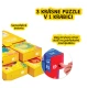 Jarmelo Beep! Úton 3 az 1-ben puzzle – 88/96/108 darab közlekedési jelenettel és mesekönyvvel