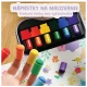 Jarmelo ujjfestékek sablonokkal - 6 színű, nem mérgező és mosható