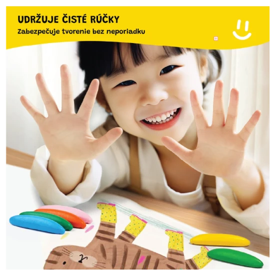 Jarmelo viaszrudak banán formában - 24 db, színesek, nem mérgezőek és ideálisak kisgyermekek kezére