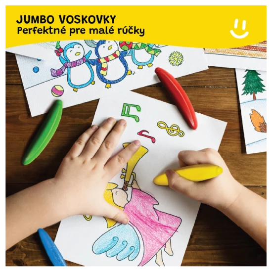 Jarmelo viaszrudak banán formában - 24 db, színesek, nem mérgezőek és ideálisak kisgyermekek kezére