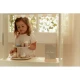 Little Dutch kétszintes, fából készült süteményes állvány különféle édes desszertekkel és képpel ellátott névvel, ideális 2 éves kortól gyermekek számára.