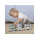 Little Dutch Blue favonat - kreatív játék gyerekeknek 17 alkatrésszel, stílusos kék árnyalatú dizájnnal