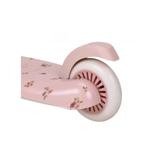 Háromkerekű roller Fairy Floral Pink Little Dutch Háromkerekű roller Fairy Floral Pink – stabil gyerekroller virágmintával és állítható kormánnyal