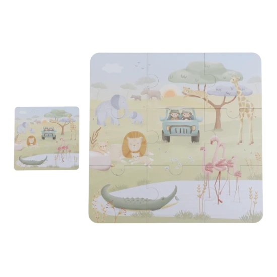 LITTLE DUTCH Puzzle 6az1-ben Safari Friends