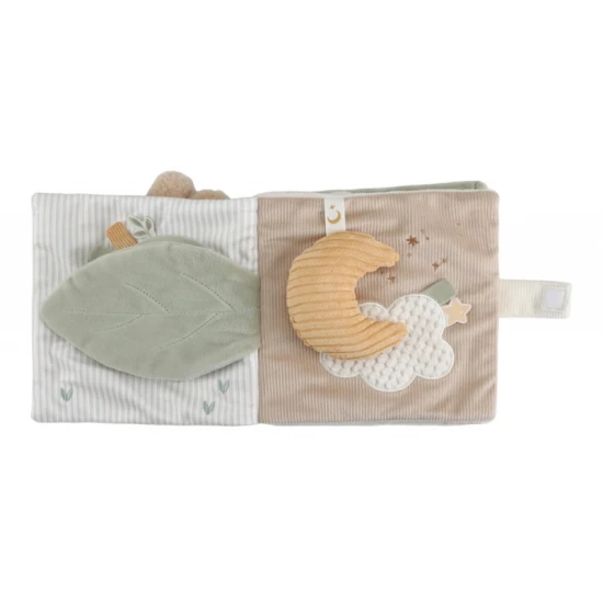 Újszülött Naturals textil foglalkoztató füzet Interaktív textilkönyv babáknak – Little Dutch Newborn Naturals