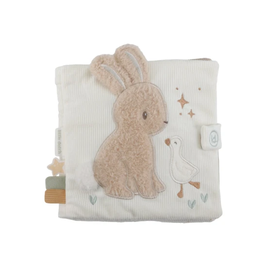 Interaktív textilkönyv babáknak – Little Dutch Newborn Naturals