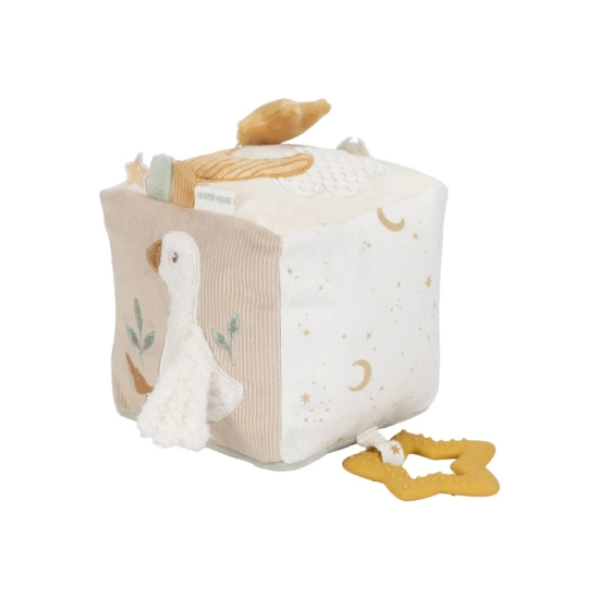 Newborn Naturals textil játékblokk – szórakozás a babának