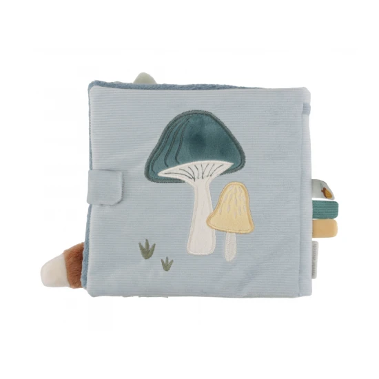 LITTLE DUTCH Erdei Barátok Textil Munkafüzet Forest Friends textil foglalkoztató füzet erdei élet motívumokkal