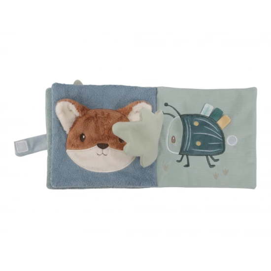 LITTLE DUTCH Erdei Barátok Textil Munkafüzet Forest Friends textil foglalkoztató füzet erdei élet motívumokkal