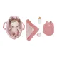 Eredeti puha baba kiegészítőkkel, Baby Rosa hordozható hálókosárral.