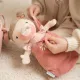 Eredeti puha baba kiegészítőkkel, Baby Rosa hordozható hálókosárral.