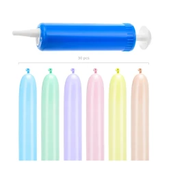 Modellező lufi Pasztell 30 db Modellező lufi Pasztell 30 db