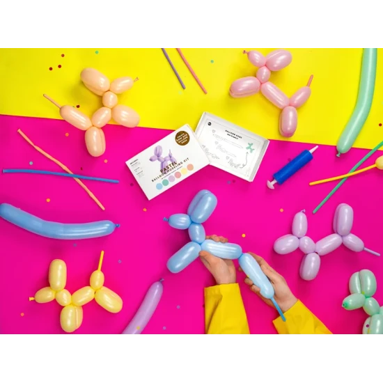 Modellező lufi Pasztell 30 db kreatív és szórakoztató tevékenységek iránt érdeklődő gyerekeknek.