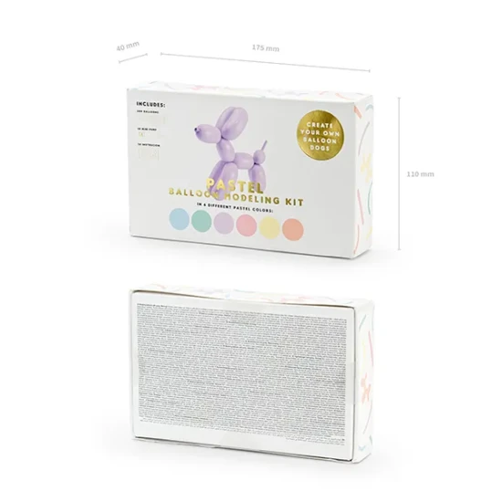 Modellező lufi Pasztell 30 db kreatív és szórakoztató tevékenységek iránt érdeklődő gyerekeknek.