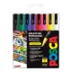 A POSCA 3M finom hegyű (0,9-1,3 mm) markerkészlet gazdag színt és pontosságot biztosít, ideális művészek, kreatív rajongók és szabadtéri projektek számára.