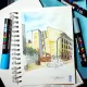 Posca Akril markerek POSCA 5M színkeverék 4 db Posca 5M marker készlet univerzális közepes heggyel (1,8-2,5 mm), fehér, fekete, ezüst és arany színekben.