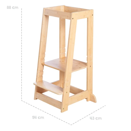 Montessori tanulási torony bambuszfából