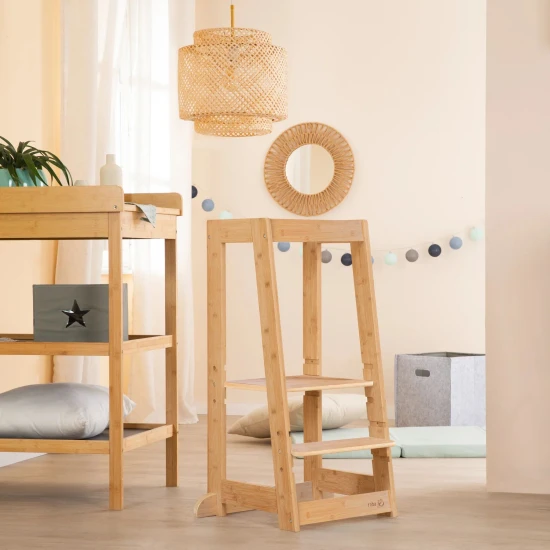 Montessori tanulási torony bambuszfából