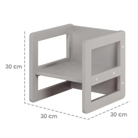 Gyermek ülőgarnitúra 3in1 Szürke Gyermek ülőgarnitúra 3in1 Szürke