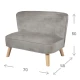 Gyermek kanapé Lil Sofa Szürke