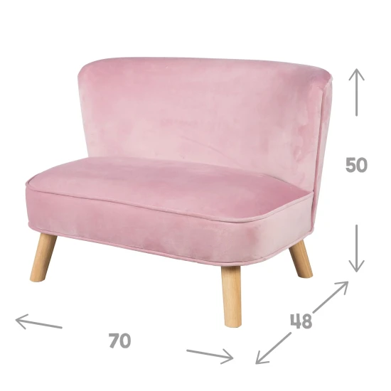 Gyermek kanapé Lil Sofa Rózsaszín