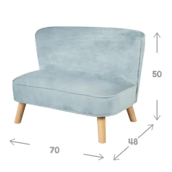 Gyermek kanapé Lil Sofa Világoskék