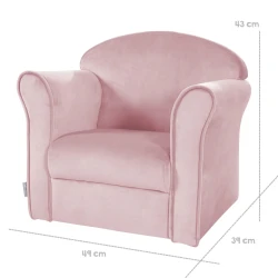 Gyermek fotel Lil Sofa kartámasszal Rózsaszín Gyermek fotel Lil Sofa kartámasszal Rózsaszín