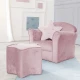 Gyermek fotel Lil Sofa kartámasszal Rózsaszín