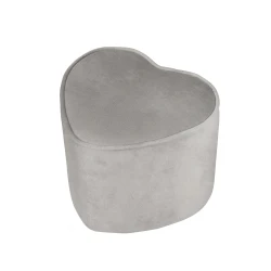 Gyermek puff Lil Sofa szív alakban Szürke