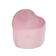 Gyermek zsámoly Lil Sofa szív alakú Rózsaszín