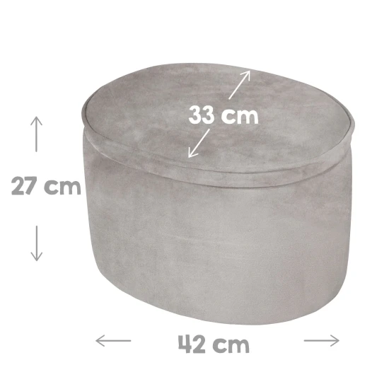Gyermek zsámoly tárolóhellyel Lil Sofa Szürke