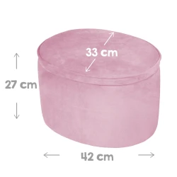Gyermek zsámoly tárolóhellyel Lil Sofa Rózsaszín Gyermek zsámoly tárolóhellyel Lil Sofa Rózsaszín