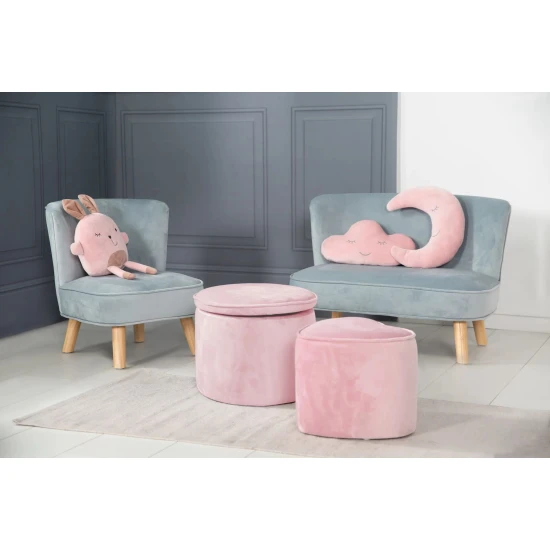 Gyermek zsámoly tárolóhellyel Lil Sofa Rózsaszín Gyermek zsámoly tárolóhellyel Lil Sofa Rózsaszín