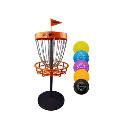 Guru – kerti játék Mini Discgolf szett – szett 5 koronggal GURU_970362
