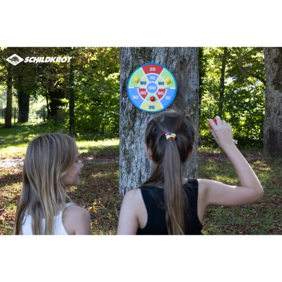 Schildkröt – kétoldalas tépőzáras célpont + 6 labdácska SCHILD_970354