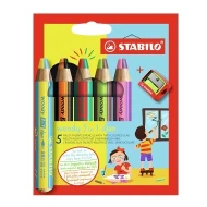 Woody kétszínű zsírkréta és 3 az 1-ben reszelő 5 db