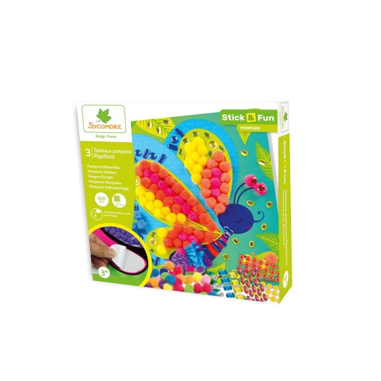 Sycomore Stick & Fun Pomponos díszítés Lepkék SYC_CRE7017
