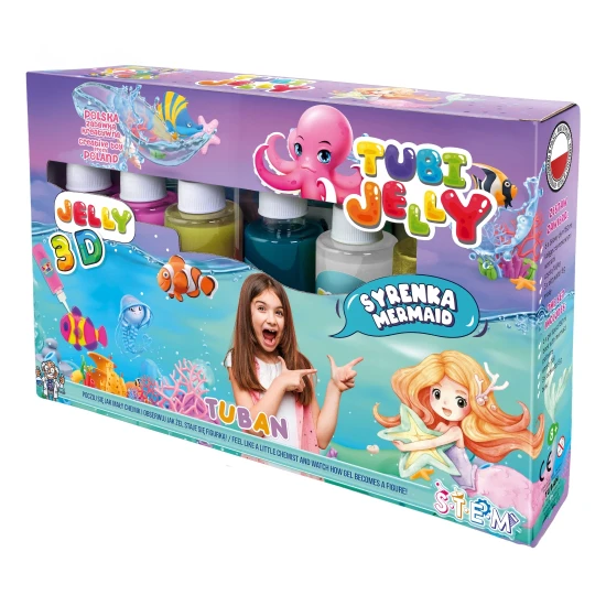Tubi Jelly Creative készlet XL Mermaid 3D figurák készítéséhez