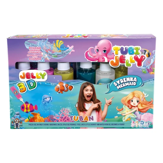 Tubi Jelly Creative készlet XL Mermaid 3D figurák készítéséhez