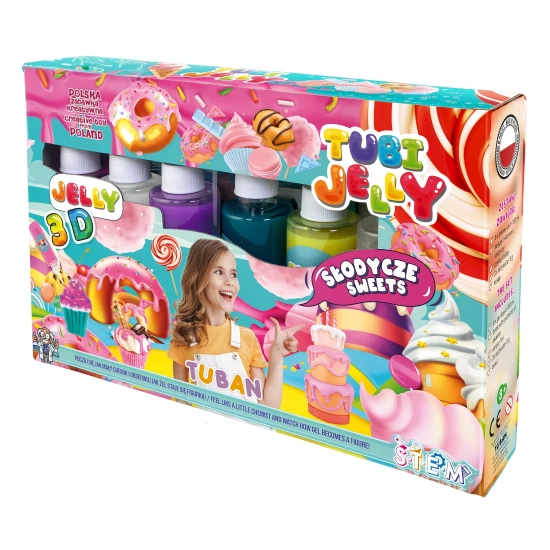 Tubi Jelly Creative szett XL Sweets 3D figurák készítéséhez