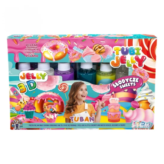 Tubi Jelly Creative szett XL Sweets 3D figurák készítéséhez