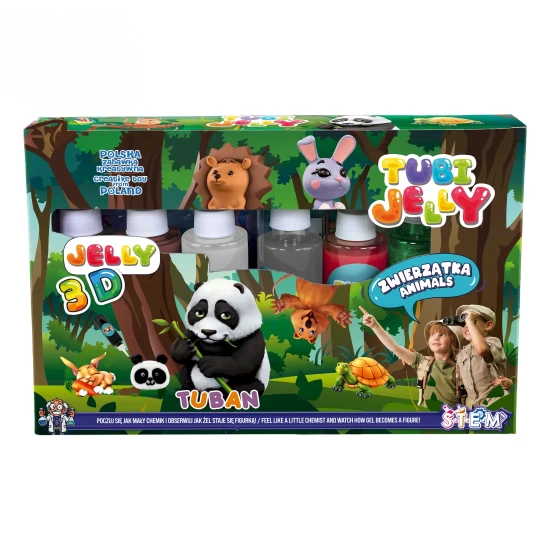 Tubi Jelly Creative készlet XL Animals 3D figurák készítéséhez
