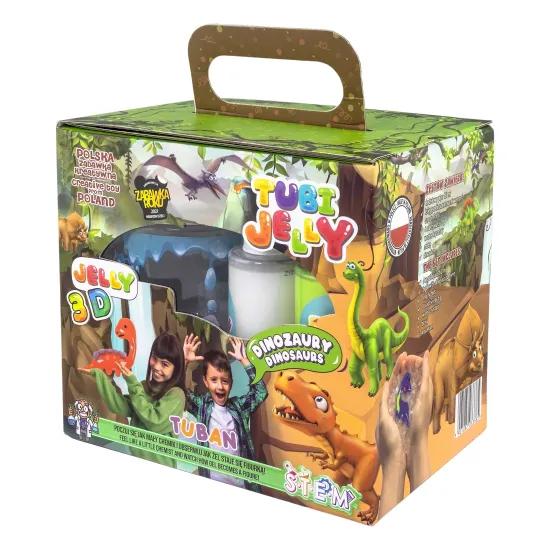 Tubi Jelly Kreatív szett akváriumi XL dinoszauruszokkal 3D figurák készítéséhez
