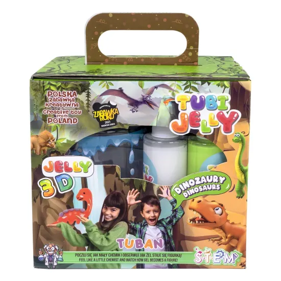 Tubi Jelly Kreatív szett akváriumi XL dinoszauruszokkal 3D figurák készítéséhez
