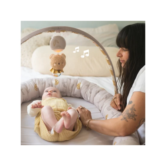 Little Explorer babafészek játékhíddal